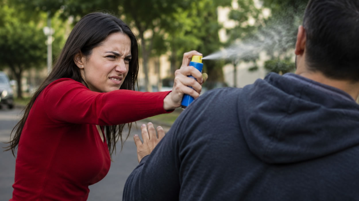 spray de pimenta como defesa pessoal para mulheres